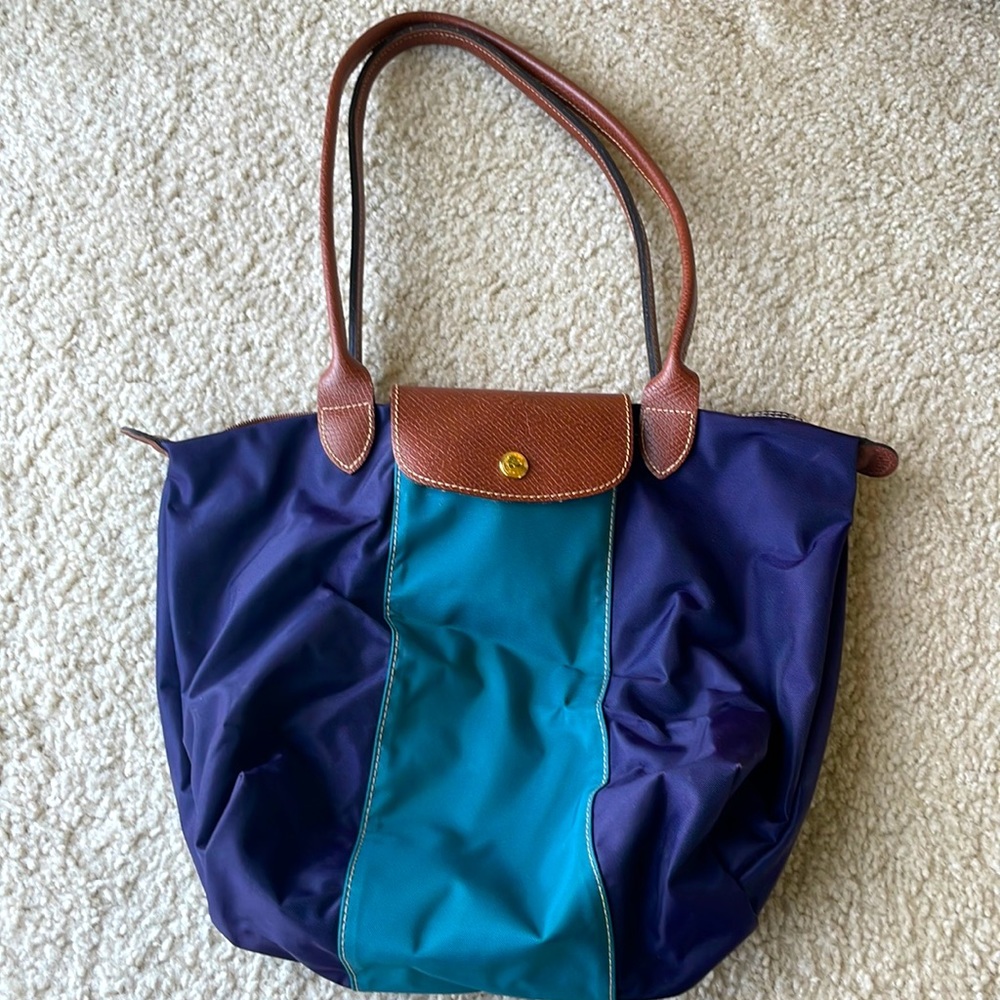 Custom colored Small Le Pliage Nylon Shoulder Tote